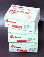 3 New ORTON Pyrometric Bars | BRB 04 OLQ, BRB 06 MMQ, BRB 6 NDQ (50 Bars per Box)