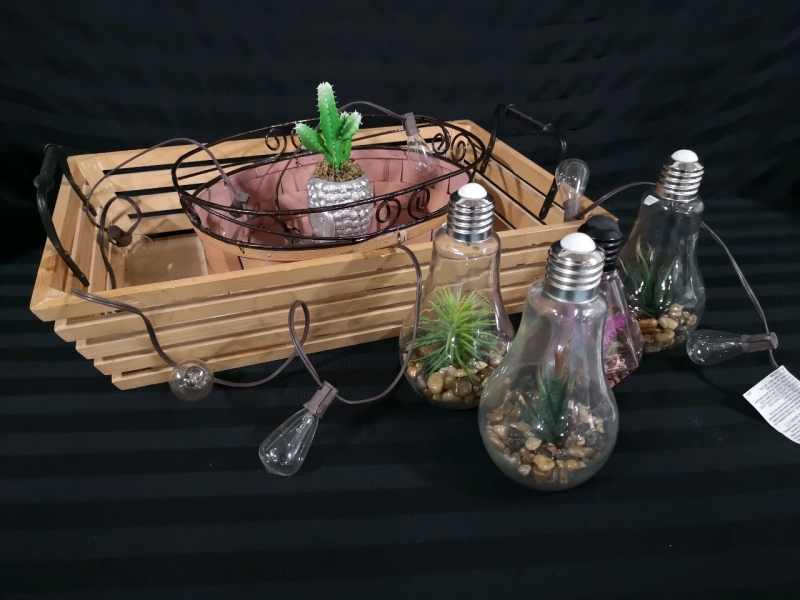 4 New Faux Plant Decor + String Lights +++