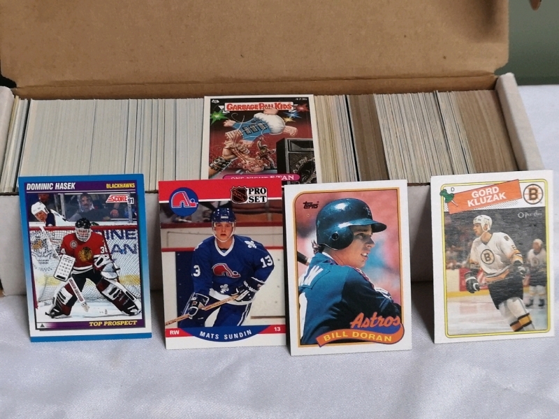 1988 O Pee Chee+1991 Score2, Pro Set 1&2 94 Hockey Trading Cards + 1991 Topps Baseball Cards + 1987 Garbage Pail Kids Cards