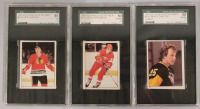 1981 - 1982 O Pee Chee Stickers NHL Hockey Trading Stickers . SGC Graded VG 3 , VG/EX 4 & VG/EX 4