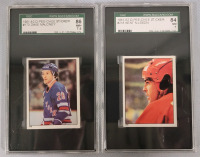 1981 - 1982 O Pee Chee Stickers NHL Hockey Trading Stickers . SGC Graded NM+ 7.5 & NM 7