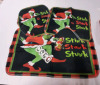 New Christmas Grinch Set for Your Bathroom 70" X 72" Shower Curtain, Rings, Toilet Seat Cover, Rug For Toilet Base and a 17.5" x 28.5" Mat - 2