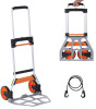 New - VEVOR Folding Hand Truck, 275 lbs Load Capacity, Aluminum Portable Cart, Convertible Hand Truck