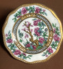 Charming Vintage Porcelain Plate Brooch COALPORT ENGLAND