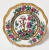 Charming Vintage Porcelain Plate Brooch COALPORT ENGLAND - 2