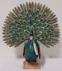 New - Elegant Fantail Peacock Metal Garden Sculpture , Indoor and Outdoor Décor - 3