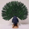 New - Elegant Fantail Peacock Metal Garden Sculpture , Indoor and Outdoor Décor - 4