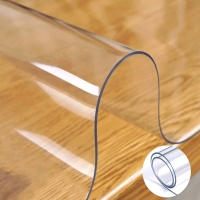 PVC Clear Desk / Table Cover Protector, 43"&times;80"&times;2mm Desk Pad Mat, Waterproof & Anti-Dirt Desk Cover