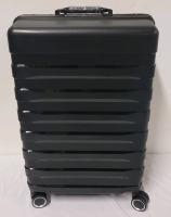New - Bamboo Wolf 25" Anti-Scratch Zipperless Luggage w/Extension Handle & Wheels