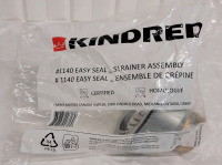 New - Kindred Easy Seal Strainer Assembly , Model # 1140