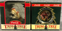 2 New Coca Cola Trim A Tree Decoration Lots Collectables