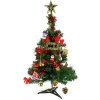 New 24" Tabletop Mini Christmas Tree with Lights and Ornaments