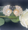 BUTLER Vintage Signed Rhinestone Earrings Hollywood Style