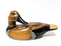 Vintage Handmade Handpainted Wood Duck | 9" Long x 4.5" Tall