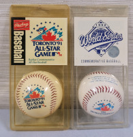 Toronto Blue Jays 1991 & 1992 Souvenir Baseballs . 1991 All-Star Game & 1992 World Series