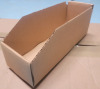 New - Sturdy Self-Locking Corrugated Bin Boxes . 90+ Boxes , 4"×12"×4.5" No Lids - 3