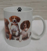 New 320ml Porcelain Mug Decorated with Dogs - 2