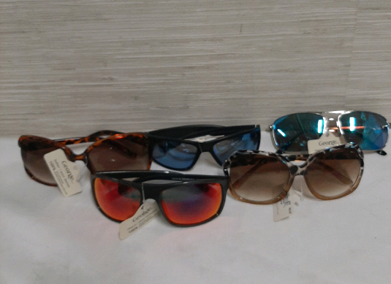 New 5 pair of George Sunglasses