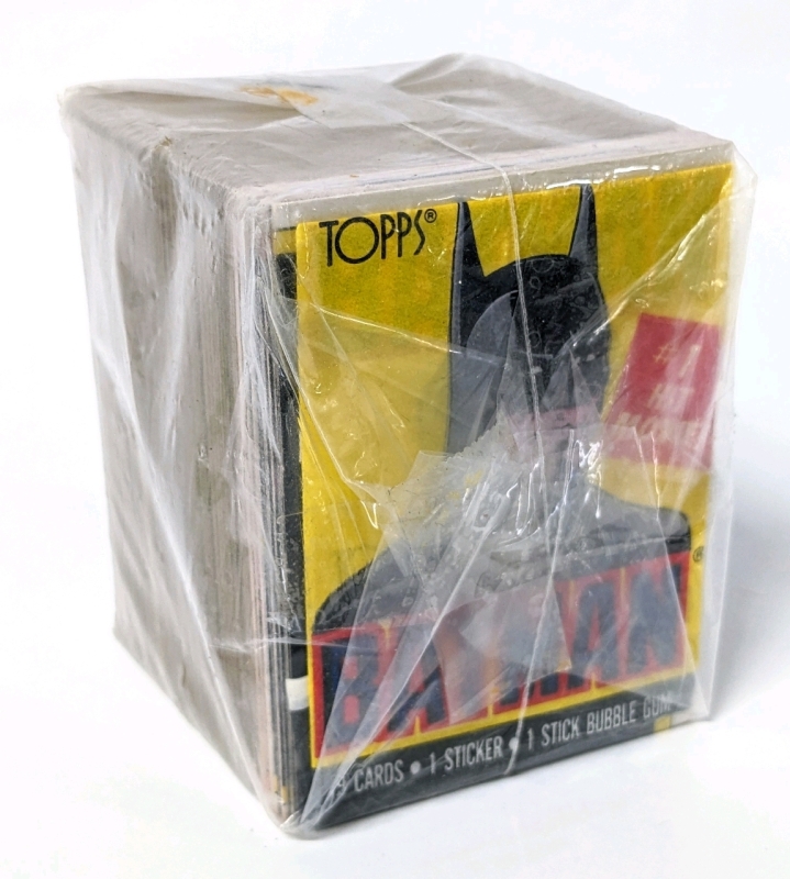 Vintage 1989 Topps BATMAN Trading Cards| Full Set of Cards & Singles + 2 Wax Wrappers of Batman & The Joker