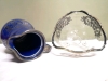 Vintage Pitcher and Bowl with Silver Overlay - 2