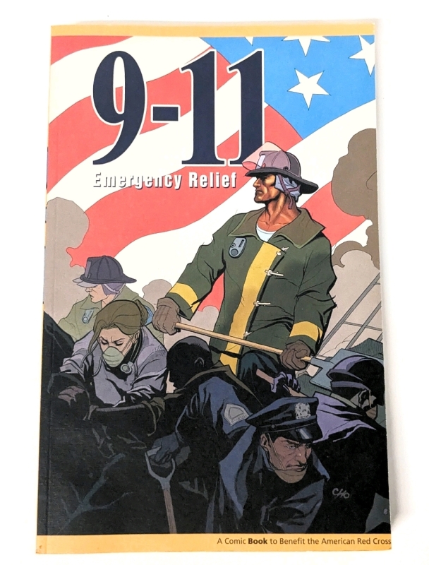 Vintage 2002 | 9-11 EMERGENCY RELIEF : A Comic Book to Benefit the American Red Cross (Paperback) | First Printing