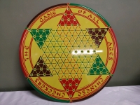 Vintage Metal Chinese Checkers Board - Made in Canada