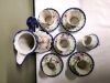 Vintage Beautiful Chocolate Pot with Cups and Saucers - Hand Painted - 2