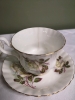 2 Vintage Royal Albert Teacups and Saucers - Trillium & Roses Pattern - 2