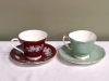 2 Vintage AYNSLEY Teacups and Saucers - 4