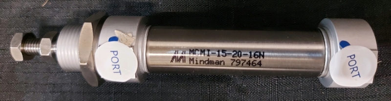 As New Mindman Miniature Cylinder MCMI-15-20-16N 6"x1.5"