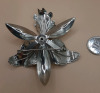 Vintage Silvertone Orchid Brooch - 2