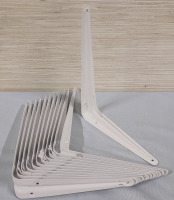 New - 8"×10" White Shelf Brackets , 12 Brackets