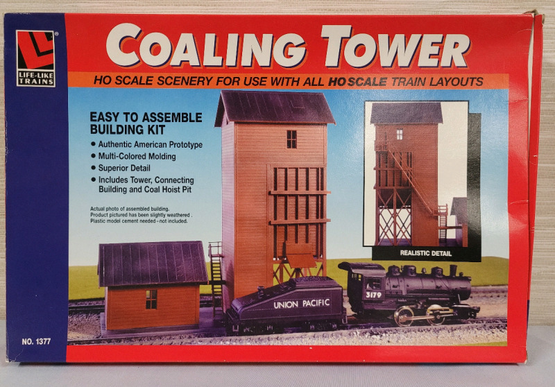 Life-Like Trains HO Scale Coaling Tower Model Kit , Model # 1377