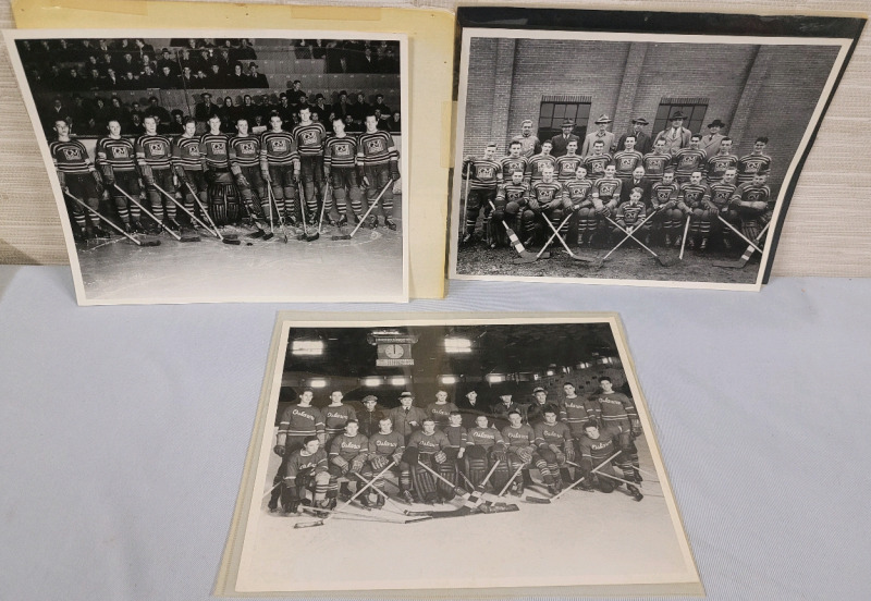 Vintage GM General Motors Hockey Team & OHL Oshawa Generals Hockey Team Photo Prints