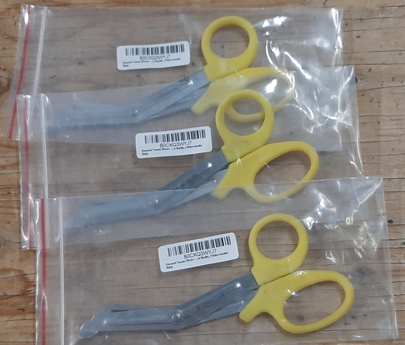 3 NEW Crescent Trauma Shears 5.5"