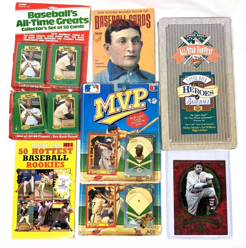 Vintage to Newer MLB & Baseball Collectables : Cards, Books + More