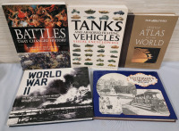 World History & World Atlas Books . World Battles & War , Tanks , Atlas & Toronto History