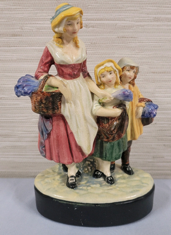 Vintage Royal Doulton ' Yardley’s Old English Lavender ' Figurine . Has Been Repaired