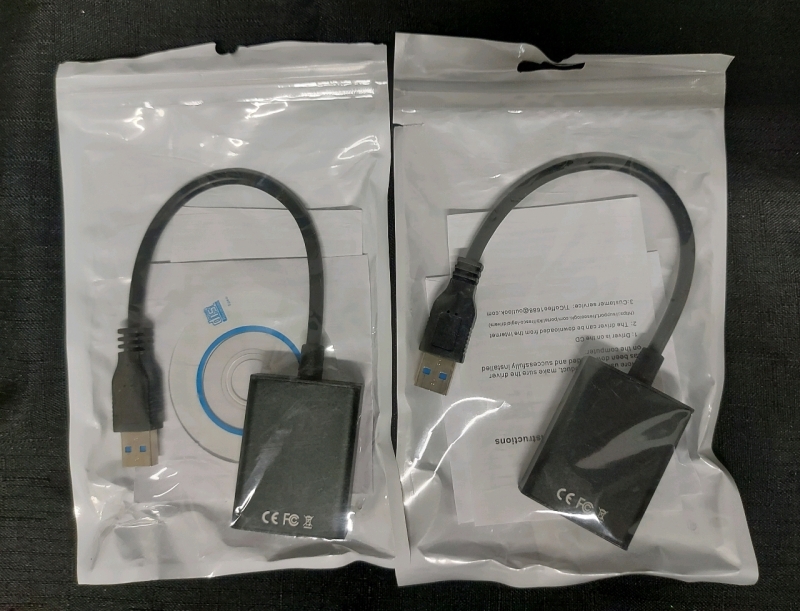 2 Packs New USB To HDMI Converter