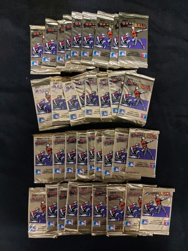 35 Packs Of 1991 O-Pee-Chee Premier Baseball Cards Unopened