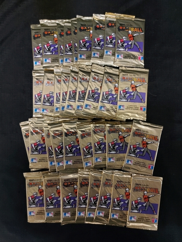 36 Unopened Packs Of 1991 Oh-Pee-Chee Premier Baseball Cards