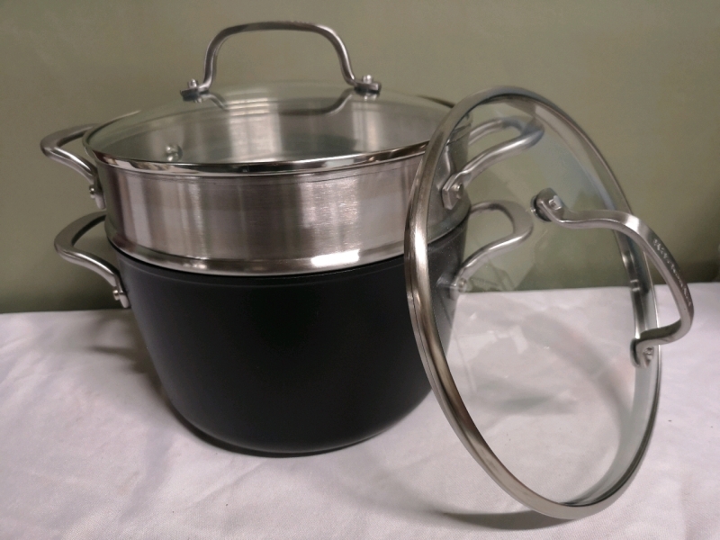 Kitchen Aid Large 6Qt/5.7L Pot with Steamer Insert + 2x Lids - HA Induction