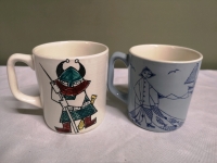 2 Vintage Norway Mugs