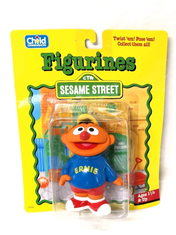 Vintage As-New 1993 | Sesame Street ERNIE Figurine from Child Dimension | 5.25" Tall