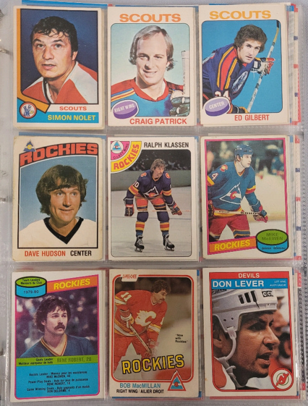 1974 - 2021 Kansas City Scouts , Colorado Rockies & NJ Devils NHL Hockey Trading Card Singles