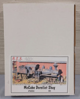 B.T.S. Model Kit : McCabe Derelict Shay , HO Scale . Model # 28310 . Some Assembly Required