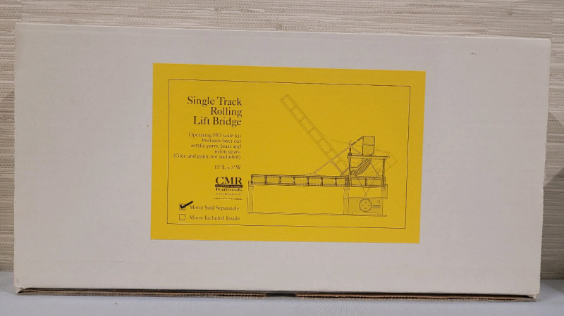 CMR HO Scale Model Kit : Single Track Rolling Lift Bridge , Model # 078-HO