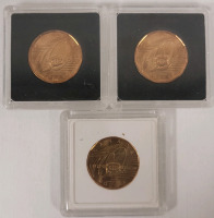 2009 (1909-) Canadian Montreal Canadians One Dollar Loonie Coins , Three (3) Coins