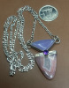 925 Sterling Silver Italy Amethyst Necklace Fine Quality - 4