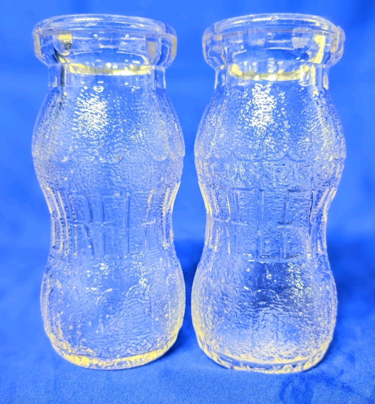 Vintage BIRELEYS Thick Glass Soda POP Bottles | 6 3/4 Fluid Oz / 5.35" Tall